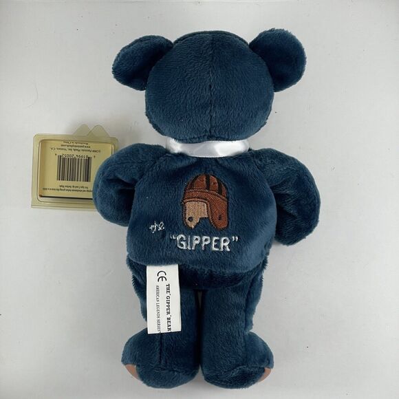 Bear Plush California Patriotic 9" Embroidered Blue Gipper President Reagan 2000 - Picture 3 of 9